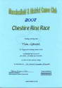 Cheshire Ring Race Certificate